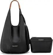 [Montana West] Hobo Purses for Women 2PCS Shoulder Bag Set with Comestic Bag