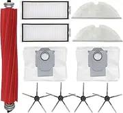Replacement Accessories Set for Roborock Q7 / Q7 Max / Q7 Max+ Puls Robot Vacuum 1 Pack Main Brush 4 Side Brush 2 Filter 2 Mop Pad 2 Dust Bag Parts