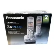NEW Panasonic KX-TG4222 Cordless Phone 2 Handsets Dect 6.0 Plus FREE SHIPPING