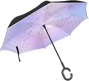 Double Layer Inverted Umbrella Cars Reverse Umbrella Fish Scale Mermaid Tail Windproof UV Proof Travel Outdoor Umbrella