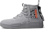 [RUNMAXX] Mens Fashion Walking Lace Up High Top Shoes Stylish Running Athletic Casual Sneaker