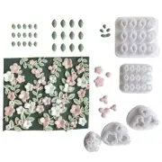 Flower Leaf Clay Earring Cutter Set Flower Clay Cutter Set
