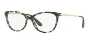 Dolce & Gabbana DG3258 911 54 Women's Cat-Eye Eyeglasses - Cube Black/Gold Frame