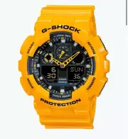 CASIO G-Shock Analog-Digital 'Yellow' Mustard