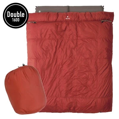 snow peak Grand Camping Futon Double 1600 Sleeping Bag Washable Down Japan New