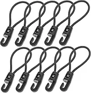 Sosoport 20 Pack Luggage Rope for Camping Travel Heavy Duty Elastic Straps Carabiner Hooks for Car Trunk