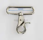 50mm Metal Swivel Snap Hook Clip Bag Belt Strap Backpack Cord Buckle G Type
