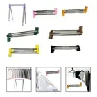 Portable Garment Rack Clothing Storage Clothes Rail for RV Balcony Cloakroom