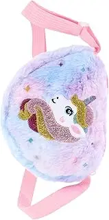 [Generic] Unicorn Plush Bag Tote Bag Princess Cute Handbags Unicorn Back Cross Body Shoulder Bag Purse Unicorn Handbag Coin Storage Bag Storage Bags Girl Storage Pouch Crossbody Bag Pink