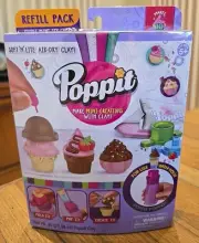 Poppit - Refill Pack New Mini Ice Cream Clay Soft N Lite Air Dry Clay Mold It