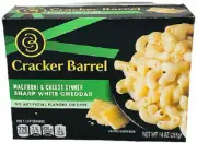 Cracker Barrel Macaroni & Cheese Dinner Sharp White Cheddar