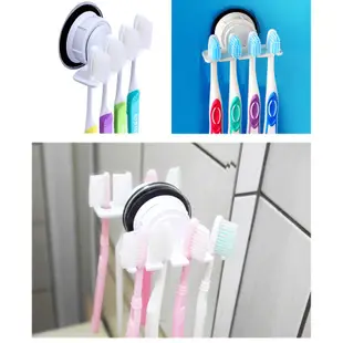 DeHUB 韓國吸盤牙刷架(4支) 浴室收納/衛浴收納架/浴室置物架 HOME WORKING