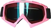 Eyeglasstor Dirt Bike Goggles for Women,Ski Goggles Women and Kids,Motorcycle ATV Goggles Adult Motocross Skiing Snow Goggles(Pink)