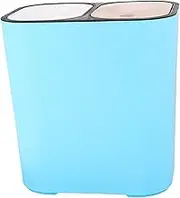 Pitycbo Rectangular Waste Bin for Kitchen and Office Use - Nordic Garbage Container, Blue