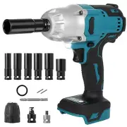 370 Ft-lbs 1/2" Cordless Impact Wrench 600NM High Torque Fits Makita 18V Battery