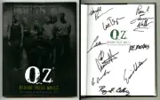 Oz Behind These Walls HC TV CAST SIGNED AUTOGRAPHED Book 1st Ed Pr Showtime MINT