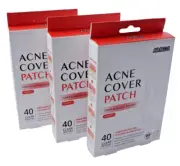 3-BOXES / AVARELLE Acne Cover Patch Variety Sizes - 40CT (120cnt Total)