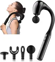 GGP Electric Deep Tissue Massage Gun Handheld Back And Muscle Relaxation Massager With Adjustable Speed And Attachments