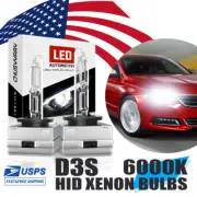 2x 6000K D3S HID Xenon Headlight Replacement Bulbs Super Bright (for: Porsche)