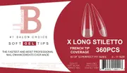 Billionaire Soft Gel Tips Box Nail False Fake Extra Long Stiletto- 360pcs