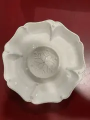 Juliska Hors D’oeuvres B&T Snowfall 12.5” Dish - Whitewash - New