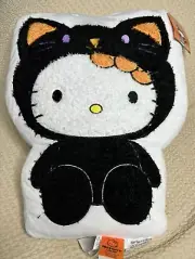 Sanrio Hello Kitty Halloween 2024 Plush Pillow Black Cat Costume NEW