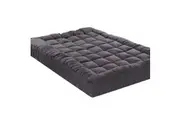 King Single Mattress Topper Pillowtop 1000GSM Charcoal Microfibre Protector