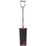 Razor Back 2451700 Steel D Handle Spade Shovel - 15” Straight Blade & Rubber Pad