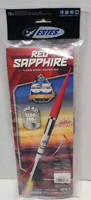 Estes Red Sapphire Flying Model Rocket Kit 65th Anniversary Model Rocket Sealed