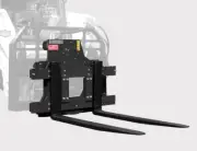 HIMAC SKID STEER ROTATING PALLET FORKS - 2500KG CAPACITY BOLT ON 360 DEGREE