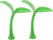 Cabilock 2Pcs Cute Car Roof Decoration Plant Sprout Stickers for Easy Installation Unique Vehicle Bumper Ornaments to Enhance Car Appearance