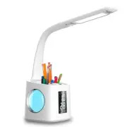 7 in 1 Desk Lamp - Phone Charging, Clock, Bluetooth Audio, Night Light and more