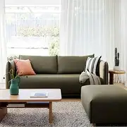 Koala Byron 3-Seater Queen Sofa Bed, Luxurious Convertible Sleeper with Kloudcell Comfort Pull-Out Mattress, Hidden Storage, Deep Seat Cushion, Green Wattle for Home Living Room Furniture