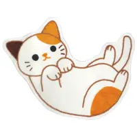 在飛比找好物快寵優惠-日本貓咪躺姿馬桶地毯-橘白貓