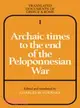 Archaic Times to the End of the Peloponnesian War