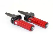 Ducabike Ducati Scrambler CNC Folding Adjustable Foot Pegs - Red