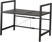 JISADER Expandable Microwave Rack,Microwave Shelf,Countertop Organizer, Adjustable,Counter Toaster Shelf, Single Layer