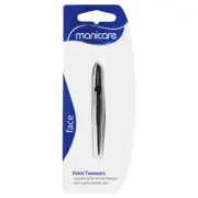Manicare Face Point Tweezers Precision Tip for Ingrown Hairs or Splinters 35200