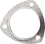 4pcs Universal Fit for 2.5''/3'' Stainless Steel Triangle Exhaust Pipe Flange Gasket Down Pipe Gasket Shim(TGS63)