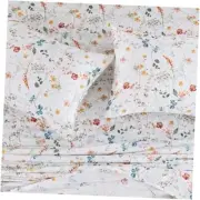 Cotton Sheets Set Printed Bedding Sets, Farmhouse California King Pattern 29#