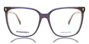 Dsquared2 D2 0115 S2N Women’s Glasses Purple Size 57 - Private Health Rebate - Blue Light Block Available