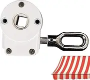 Outdoor Awning Worm Gear, 360 Degree Rotating Heavy Duty Awning Replacement, Portable Outdoor Blinds Gear, Blind Gearbox, Retractable Drive for Patio