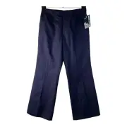 French Toast School Uniform Pants Size 16 Girls Bootcut Pants Navy Chino NWT