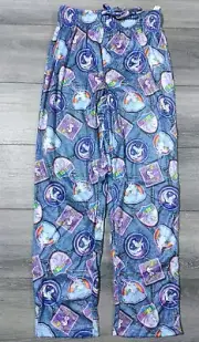 Unicorn Pajamas Mens Womens Small 28-30 Fake Denim Patches Lounge Pant PJs Gift
