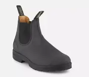 Blundstone 587 Men Black Leather Pull On Slip On Chelsea Ankle Boots US Size 11
