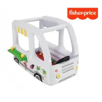 在飛比找momo購物網優惠-【Fisher price 費雪】小小店長冰淇淋車充氣球池 