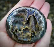 Simbircite-Ammonite Geode, ID 970, 49x44 mm