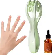 Finger Massage Tools, Double-Row Massage Rings for Finger, Sensory Hand Beauty Portable Handheld Exerciser for Adults Women Travel Home Use