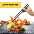 1 Pair New Chop Portable Non-slip Japanese Sushi Chopsticks Alloy