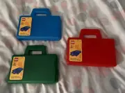 LEGO Sorting Box to Go Travel Case Organizing Dividers Green Blue & Red